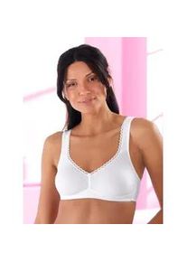 B&uuml;gelloser BH SuSa, Damen, Gr. 75, Cup D, wei&szlig;, 83% Baumwolle, 10% Polyamid, 7% Elasthan, BHs