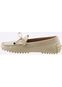 Slipper Andrea Conti, Damen, Gr. 37, beige (sand), Glattleder, Leder, Schuhe Slipper