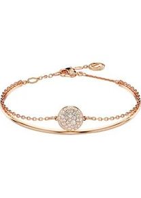 Armreif Swarovski "Sublima Round" Gr. M, rosa (ros&eacute;goldfarben, kristallwei&szlig;, kristallwei&szlig;), Armb&auml;nder, Damen, M, Metall, Armreif, mit Swarovski Kristall