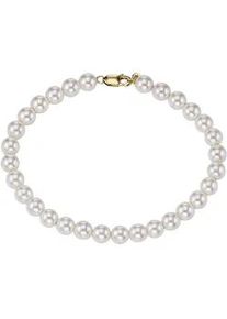 Perlenarmband Firetti "Schmuck Geschenk Silber 925 Armschmuck Armband Armkette" Gr. 19, gold (gelbgoldfarben, wei&szlig;), Armb&auml;nder, Damen, 19, Perlen Silber 925 (Sterlingsilber), Perlen, Silber 925 (Sterlingsilber), Perlenarmband, mit Perle (synth.)
