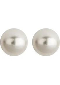 Paar Ohrstecker OROLINO "Gold 585 mit zwei wei&szlig;en Perlen 9-9,5mm rund", gelb (gelb, wei&szlig;), Ohrringe, Damen, one-size, Gold