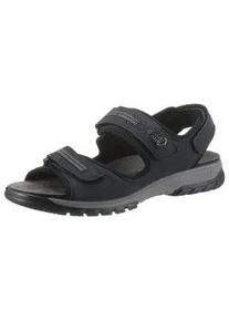 Waldl&auml;ufer Riemchensandale WALDL&Auml;UFER "HARALD", Herren, Gr. 10 (44,5), blau (dunkelblau), Nubukleder, Schuhe Riemchensandale, Sommerschuh, Klettschuh, Outdoorschuh, in Weite G
