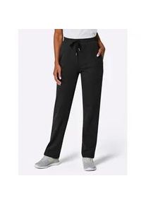 Trainingshose Catamaran, Damen, Gr. 44/46, Normalgr&ouml;&szlig;en, schwarz, 50% Baumwolle, 50% Polyester, unifarben, lang, Hosen Trainingshose