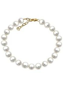 Armband Vivance "375/- Gelbgold S&uuml;&szlig;wasserzuchtperle 6,5-7mm", gelb, Armb&auml;nder, Damen, 18+3cm, Gold, gl&auml;nzend, Armband