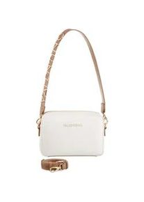 Mini Bag Valentino BAGS "ALEXIA", Damen, Gr. B/H/T: 23cm x 16cm x 6cm, wei&szlig; (bianco, cuoio), Lederimitat, Taschen, Damen Handtasche, Schultertasche, Umh&auml;ngetasche mit Logo-Emblem