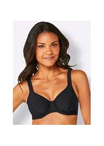 B&uuml;gel-Bikini-Top feel good, Damen, Gr. 46, Cup D, schwarz, Elasthan, Polyamid, Bikini-Oberteile