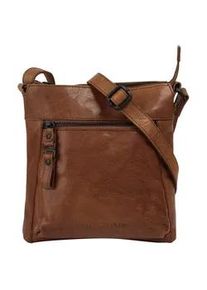 SPIKES & SPARROW Umh&auml;ngetasche SPIKES & SPARROW, Damen, Gr. B/H/T: 20cm x 22cm x 5cm onesize, braun (cognac), Leder, leicht gl&auml;nzend, unifarben, Taschen Umh&auml;ngetasche, echt Leder