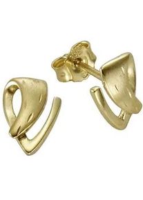 Paar Ohrstecker Vivance "333 Gold diamantiert", gelb, Ohrringe, Damen, one-size, Gold, Ohrstecker