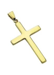 Diamonds by Ellen K. Kettenanh&auml;nger "Gold 333 Kreuz 41mm", gelb, FASCINATION BY ELLEN K., Schmuckanh&auml;nger, Damen, one-size, Gold, 1,2 g, Kettenanh&auml;nger