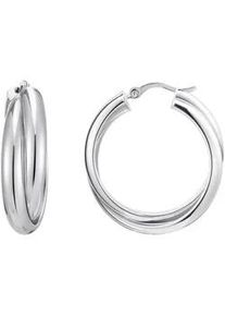 Paar Creolen Thomas Sabo "Schmuck Silber 925 Ohrringe verschlungenes Design", silber (silberfarben), Ohrringe, Damen, Silber 925 (recycelt)