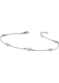 Armband Firetti "Schmuck Geschenk Silber 925 Armschmuck Armkette Herz", silber (silberfarben, kristallwei&szlig;, kristallwei&szlig;), Armb&auml;nder, Damen, 19cm, Silber 925 (Sterlingsilber), Armband, mit Zirkonia (synth.)