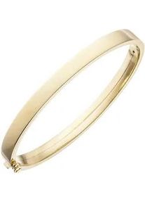 Armreif Jobo, gelb (gelbgold 375), Armb&auml;nder, Damen, Gelbgold 375, Armreif, oval 375 Gold