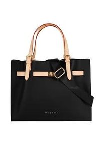 Henkeltasche Bugatti "ELLA", Damen, Gr. B/H/T: 37cm x 27cm x 14cm onesize, schwarz, Kunstfaser, leicht gl&auml;nzend, unifarben, Taschen