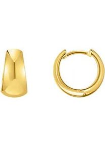 Paar Creolen Thomas Sabo "Schmuck Silber 925 Ohrringe Trapezform", gold (gelbgoldfarben), Ohrringe, Damen, Silber 925 (recycelt)