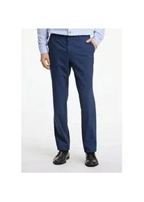 Anzughose LINDBERGH "Anzughose Modern Fit", Herren, Gr. 31, blau (mid navy mel), Obermaterial: 54% Polyester, 44% Wolle, 2% Elasthan; Futter: 95% Polyester, 5% Elasthan, normal, Hosen Anzughose