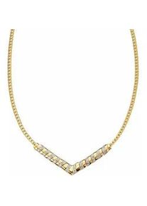 Kette ohne Anh&auml;nger Firetti "Schmuck Geschenk Silber 925 Halsschmuck Halskette", gold (silberfarben, gelbgoldfarben), Halsketten, Damen, Diamanten Silber 925 (Sterlingsilber), L: 47 B: 6mm, Diamanten, Silber 925 (Sterlingsilber), mit Diamanten, B:6mm