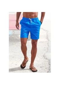 Shorts John Devin "Bermuda", Herren, Gr. 3XL, N-Gr, blau, Web, Obermaterial: 97% Baumwolle, 3% Elasthan, unifarben, regular fit kurz, Hosen Shorts, kurze Hose aus elastischer, gewebter Baumwollqualit&auml;t