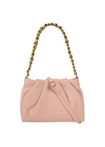 Umh&auml;ngetasche Samantha Look, Damen, Gr. B/H/T: 30cm x 20cm x 4cm onesize, rosa, Leder, leicht gl&auml;nzend, unifarben, Taschen Umh&auml;ngetasche, echt Leder, Made in Italy