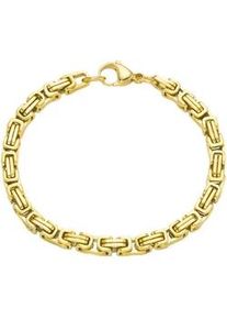 K&ouml;nigsarmband Firetti "Schmuck Geschenk Armschmuck Armkette K&ouml;nigskette", gold (gelbgoldfarben), Armb&auml;nder, Herren, 20cm, Edelstahl, K&ouml;nigsarmband