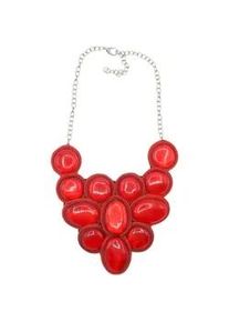 Kette mit Anh&auml;nger "Lava", Damen, Gr. onesize, PTFE-Kunststoff, rot, Collezione Alessandro, Basic, Halsketten, hochwertige Kunststoffelemente