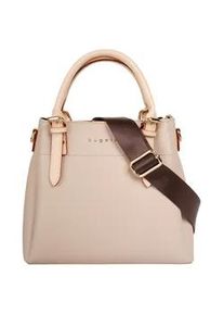 Henkeltasche Bugatti "ELLA", Damen, Gr. B/H/T: 22cm x 21cm x 10cm onesize, beige, Kunstfaser, unifarben, Taschen