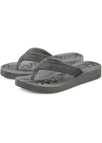 Badezehentrenner Venice Beach "Badelatsche, Badeschuhe, Flip Flop", Damen, Gr. 44, grau, Obermaterial: 100% Textilmaterial. Decksohle: 100% Synthetik. Futter: 100% Textilmaterial. Laufsohle: 100% Synthetik, unifarben, Schuhe Zehentrenner, Zehentrenner, Sandale, Pantolette VEGAN