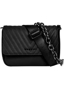 Umh&auml;ngetasche Bugatti "SIRA", Damen, Gr. B/H/T: 24cm x 18cm x 10cm onesize, schwarz, Kunstfaser, Strukturmuster, Taschen Umh&auml;ngetasche