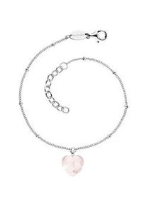 Silberarmband Engelsrufer "With Love - Herzensangelegenheit", bunt (silberfarben, rosa, rosa), Armb&auml;nder, Damen, 20cm, Silber 925 (Sterlingsilber), Silberarmband, mit Rosenquarz