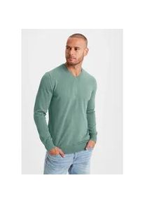 H.I.S. Strickpullover H.I.S, Herren, Gr. XXL (60/62), gr&uuml;n (mint, meliert), Feinstrick, Obermaterial: 60% Baumwolle, 40% Polyester, meliert, Basic, regular fit normal, V-Ausschnitt, Strickb&uuml;ndchen, Pullover Strickpullover, mit V-Ausschnitt, Pullover aus Feinstrick, Baumwollmischung