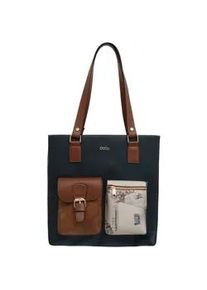 Umh&auml;ngetasche DOGO "Multi Pocket Bag Shopper-Tasche Paperflower Damen Schultertasche", Damen, Gr. B/H/T: 36cm x 8cm onesize, lila, Taschen Umh&auml;ngetasche, Handgefertigt