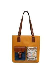 Umh&auml;ngetasche DOGO "Multi Pocket Bag Shopper-Tasche Paperflower Damen Schultertasche", Damen, Gr. B/H/T: 36cm x 8cm onesize, rosa, Taschen Umh&auml;ngetasche, Handgefertigt