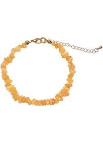 Armband Firetti "Schmuck Geschenk Armschmuck Armkette", gold (gelbgoldfarben, gelb, gelb), Armb&auml;nder, Damen, 24cm, Messing, Armband, Made in Germany - mit Bernstein