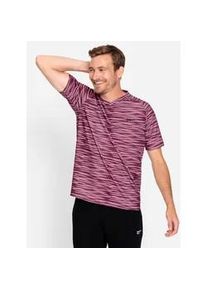 Funktionsshirt Catamaran "Funktions-Shirt", Herren, Gr. 48/50, rot (dunkelrot), 90% Polyester, 10% Elasthan, gemustert, mehrfarbig, meliert, unifarben, V-Ausschnitt, Shirts Funktionsshirt