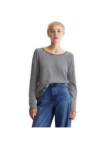 Marc O'Polo Longsleeve MARC O'POLO DENIM, Damen, Gr. S, blau (multi, scandinavian blau), Jersey, Obermaterial: 100% Baumwolle, gestreift, Rundhals, Shirts