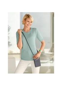Kurzarmpullover Casual Looks "Pullover", Damen, Gr. 52, gr&uuml;n (kalkmint), 50% Baumwolle, 50% Polyacryl, unifarben, Pullover