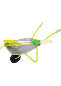 Schubkarre Small Foot, gr&uuml;n, Schubkarren, KinderB:36cm H:50cm T:79cm, Kunststoff, Metall, f&uuml;r Kinder; mit Gartenwerkzeug, B:36cm H:50cm T:79cm
