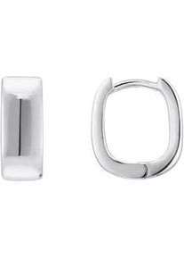 Paar Creolen Thomas Sabo "Schmuck Silber 925 Ohrringe mit eckiger Form", silber (silberfarben), Ohrringe, Damen, Silber 925 (recycelt)