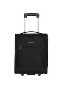 Weichgep&auml;ck-Trolley Travelite "CABIN Bordtrolley Underseat, 43 cm", Gr. B/H/T: 34cm x 43cm x 20cm 28 l, schwarz, Polyester, unifarben, Basic, Koffer, Handgep&auml;ck-Koffer Reisekoffer mit Aufsteckfunktion Bordgep&auml;ck