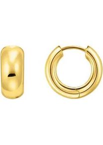 Paar Creolen Thomas Sabo "Schmuck Silber 925 Ohrringe Mini-Chunky-Form", gold (gelbgoldfarben), Ohrringe, Damen, Silber 925 (recycelt)