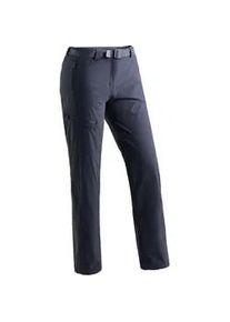 Outdoorhose Maier Sports "Lulaka Winter", Damen, Gr. 40, Normalgr&ouml;&szlig;en, blau (dunkelblau), 90% Polyamid, 10% Elasthan, Hosen Outdoorhose, Damen Winter Wanderhose, Funktionshose mit Netzinnenfutter