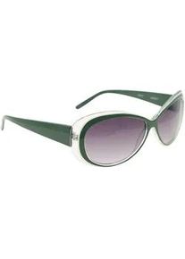 Sonnenbrille "Amsterdam", Damen, gr&uuml;n, Collezione Alessandro, unifarben, Sonnenbrillen Sonnenbrille, mit transparenter Optik