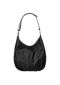 Shopper CLUTY, Damen, Gr. B/H/T: 31cm x 28cm x 7cm onesize, schwarz, Leder, leicht gl&auml;nzend, unifarben, Taschen Shopper, echt Leder, Made in Italy