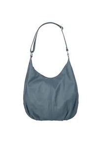 Shopper CLUTY, Damen, Gr. B/H/T: 31cm x 28cm x 7cm onesize, blau, Leder, leicht gl&auml;nzend, unifarben, Taschen Shopper, echt Leder, Made in Italy