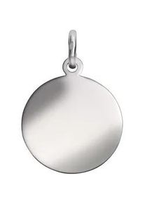 Kettenanh&auml;nger Vivance "925/- Sterling Silber rhodiniert Silberplatte 22mm", wei&szlig;, Schmuckanh&auml;nger, Damen, one-size, Silber 925 (Sterlingsilber), 2,2 g, Kettenanh&auml;nger