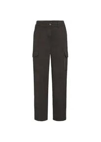 Cargohose oxmo "Cargohose OXLOCO", Damen, Gr. S, N-Gr, schwarz, Obermaterial: 98% Baumwolle CO. 2% Elasthan EL., Hosen Cargohose
