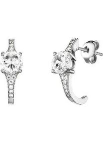 Paar Ohrstecker JULIE JULSEN "925 Silber rhodiniert Zirkonia wei&szlig;", wei&szlig; (wei&szlig;, wei&szlig;), Ohrringe, Damen, one-size, Silber 925 (Sterlingsilber)