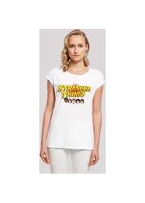 T-Shirt F4NT4STIC "Stranger Things Comic Heads", Damen, Gr. 3XL, wei&szlig;, Obermaterial: 100% Baumwolle, regular fit, Rundhals, ohne B&uuml;ndchen, Shirts T-Shirt, Premium Qualit&auml;t