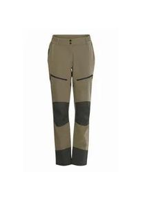 Trekkinghose North Bend "Trekkinghose NBAvalina", Damen, Gr. 40, N-Gr, braun (falcon), Obermaterial: 91% Polyester PES. 9% Elasthan EL., unifarben, regular fit normal, Hosen Trekkinghose