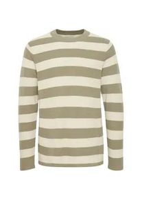 Strickfleece-Pullover Casual Friday "Strickpullover CFKarl", Herren, Gr. S, grau (vetiver), Obermaterial: 100% Baumwolle CO., Pullover