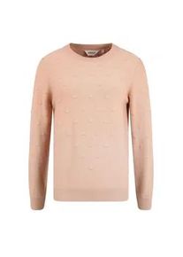 Longpullover oxmo "Pullover OXDotta", Damen, Gr. XL, rosa (mahogany rose), Obermaterial: 50% Viskose CV. 27% Nylon NY. 23% Polyester PES., Pullover Longpullover